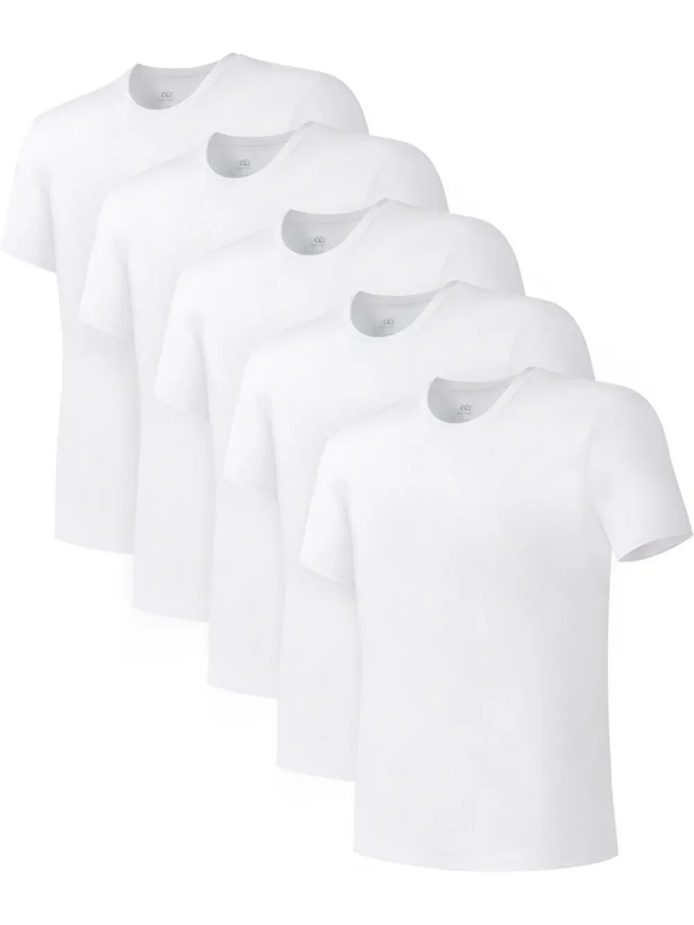 Men's Bamboo Rayon Breathable Crew Neck Undershirts - 3/5 Pack, Soft